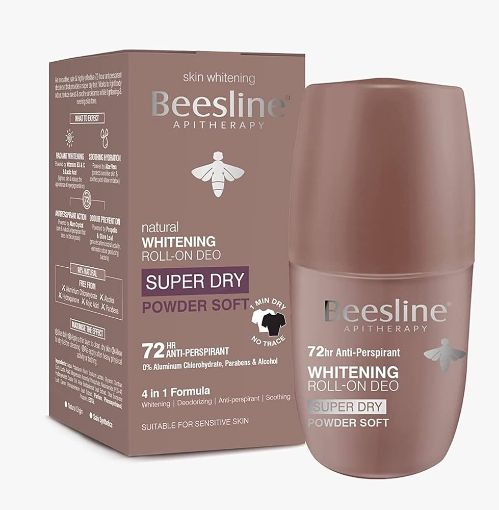 Beesline Whitening Deodorant Roll On 50 ml Super Dry Powder Soft