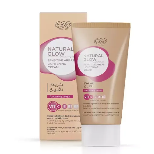 Eva Skin Care Natural Glow Lightening Cream For Sensitive Areas - 50g