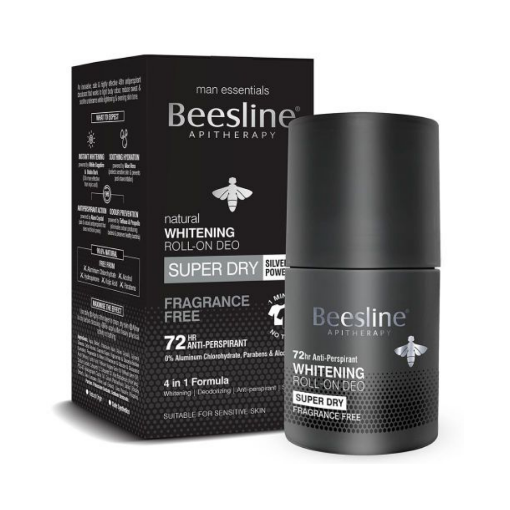 Beesline Whitening Roll-On Deo Super Dry - Fragrance free 50ml