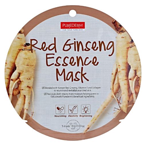 Purederm Red Ginseng Essence Sheet Mask - 1 piece