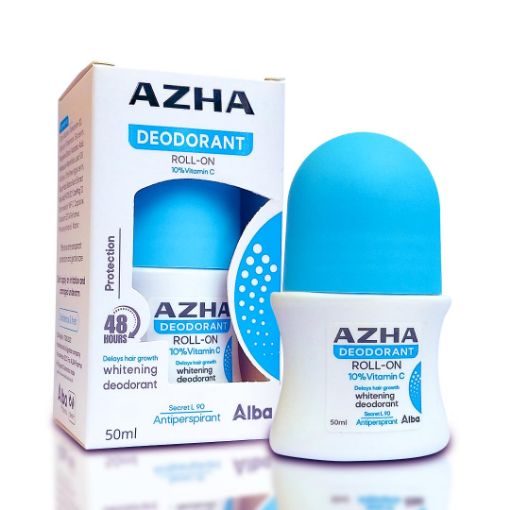 Azha Roll-On Whitening Deodorant Delays Hair Growth Secret 50ml
