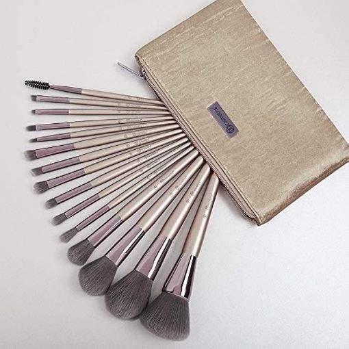 BH Cosmetics Lavish Elegance - 15 Piece Brush Set with Bag