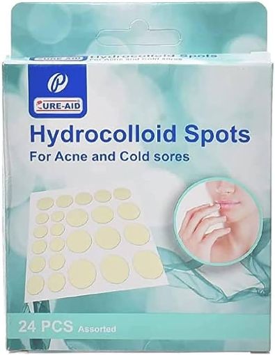 Hydrocolloid Spots For Acne and Cold Sores Skin Tone Pill Sticker