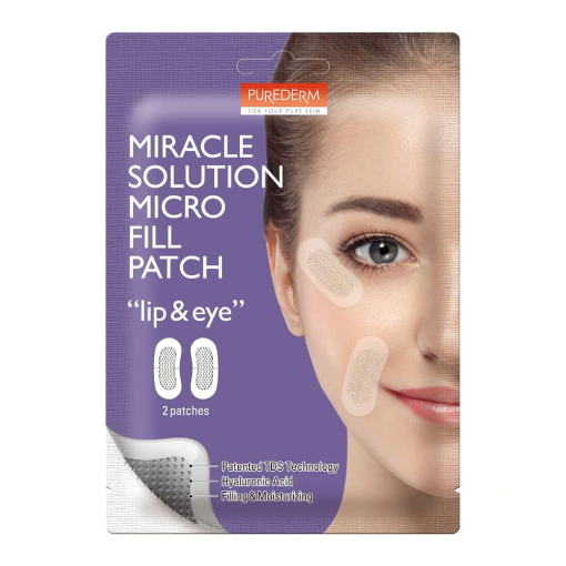 Purederm Miracle Solution Micro Fill Patch Lip & Eye - 2 Patch