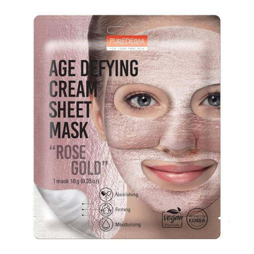 Purederm Age Defying Cream Sheet Mask Rose Gold - 1 Piece