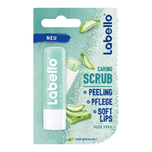 Labello Caring Lip Scrub Aloe Vera + Vitamin E 4.8g