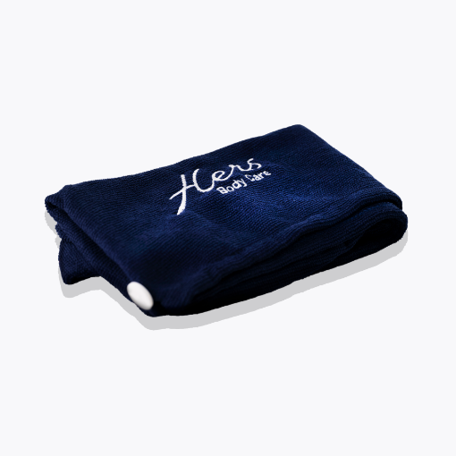 HERS Anti-Frizz Microfiber Towel - Blue